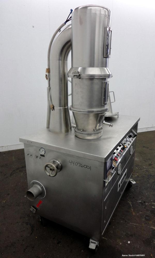 Used Stainless Steel Glatt Granulating Fluid Bed Dryer, Model WSG-3
