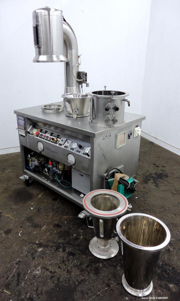 Used- Stainless Steel Glatt Granulating Fluid Bed Dryer, Model WSG-3