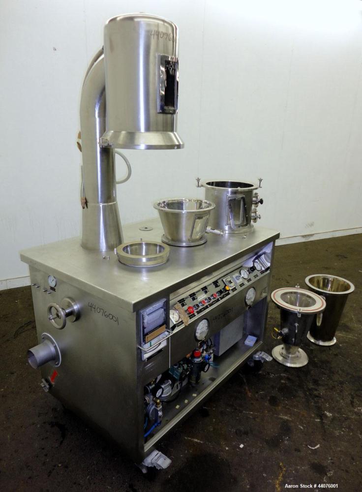 Used Stainless Steel Glatt Granulating Fluid Bed Dryer, Model WSG-3