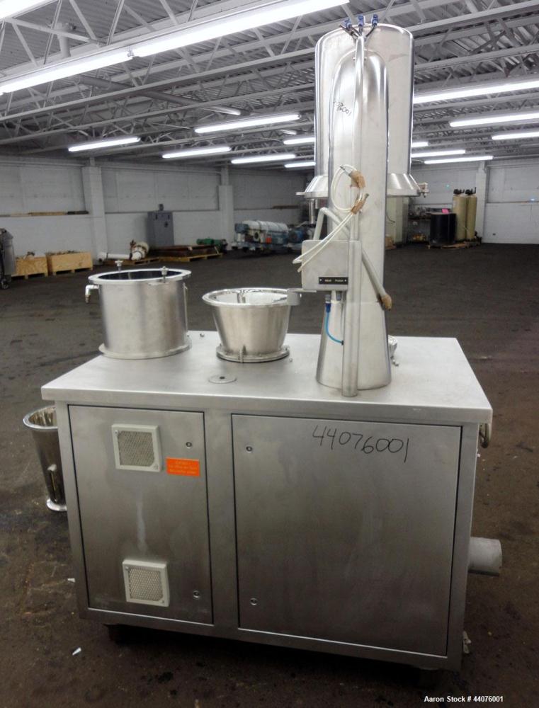 Used- Stainless Steel Glatt Granulating Fluid Bed Dryer, Model WSG-3