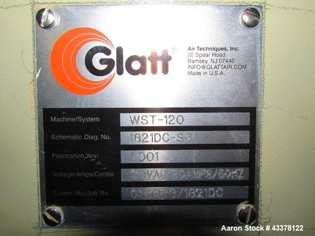 Used- Glatt WST 120 Fluid Bed Dryer