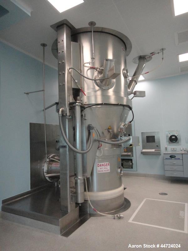 Used Glatt Model WST500 Stainless Steel Fluid Bed Dryer