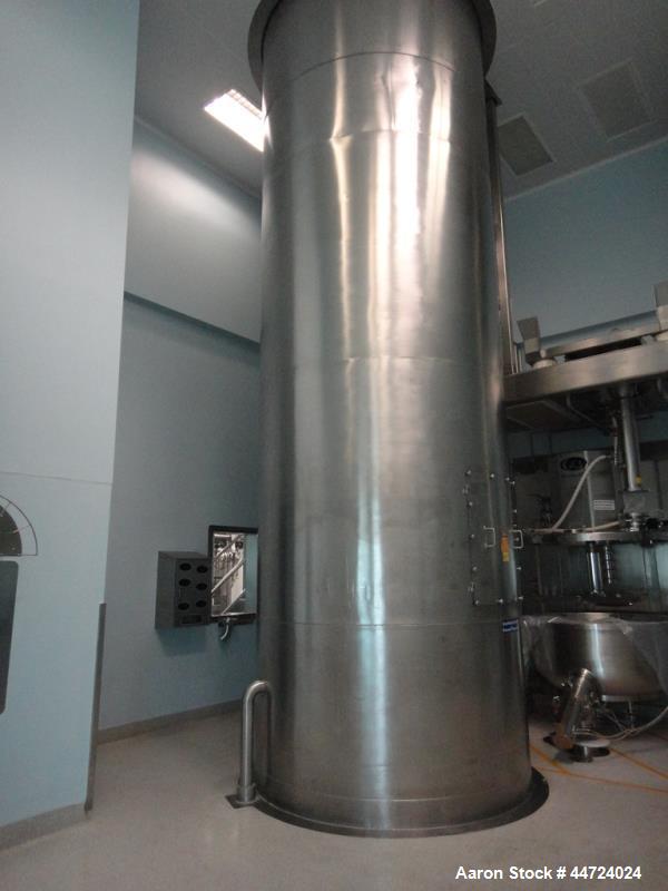 Used Glatt Model WST500 Stainless Steel Fluid Bed Dryer