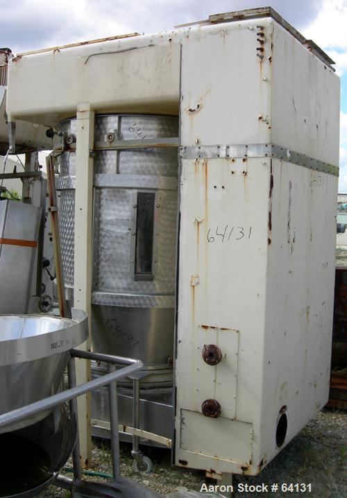 Used Glatt Fluid Bed Dryer, Type WSG120. 316 Stainless steel construction. Working capacity 220-440 lbs (100-200 kilos) product. 46.8" diameter x 19.5" straight side (1200 mm dia x 500 mm st side) pa...