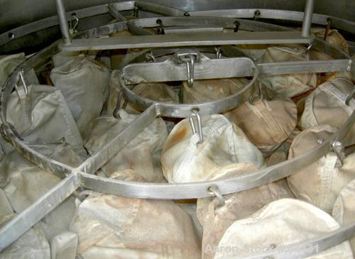 Used Glatt Fluid Bed Dryer, Type WSG120. 316 Stainless steel construction. Working capacity 220-440 lbs (100-200 kilos) product. 46.8" diameter x 19.5" straight side (1200 mm dia x 500 mm st side) pa...