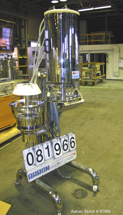 Used Stainless Steel/Glass Huttlin Kugelcoater, Model HKC-5 