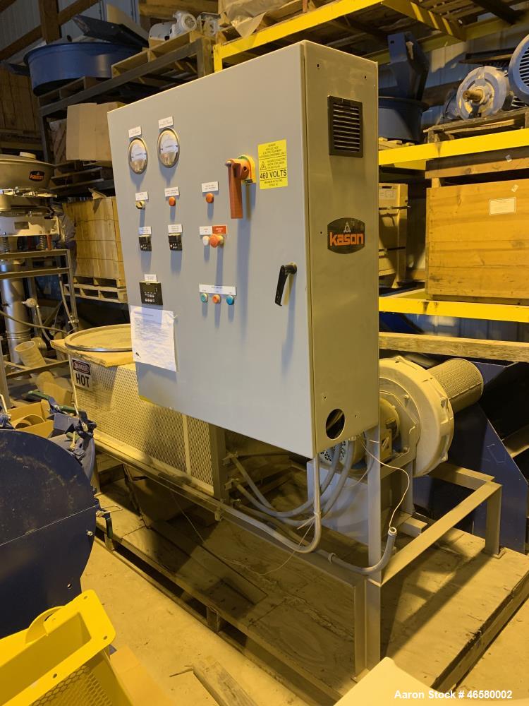 Used Kason Fluid Bed Dryer, Model K30/40-FBD-SS