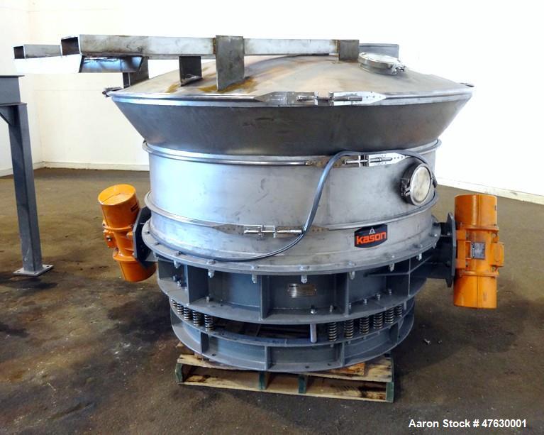 Used Kason 60" Diameter Circular Vibrating Fluid Bed Dryer