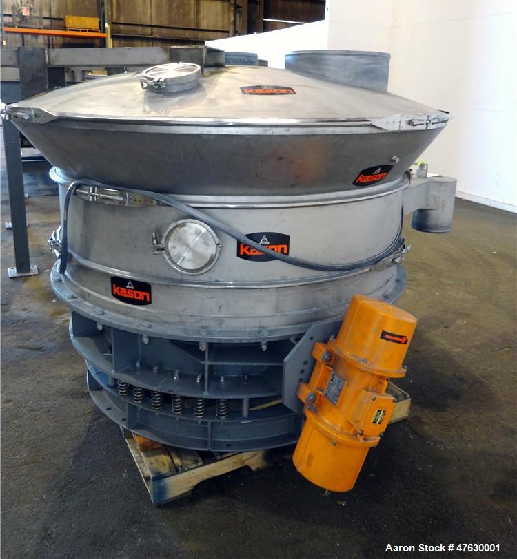 Used- Kason 60" Diameter Circular Vibrating Fluid Bed Dryer