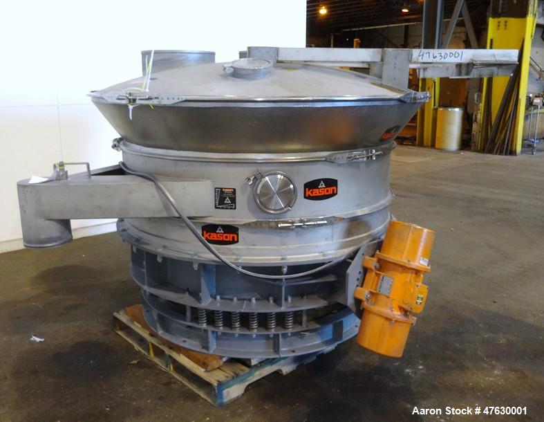 Used- Kason 60" Diameter Circular Vibrating Fluid Bed Dryer