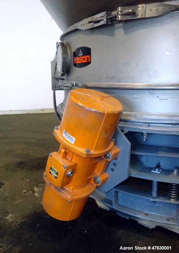 Used- Kason 60" Diameter Circular Vibrating Fluid Bed Dryer