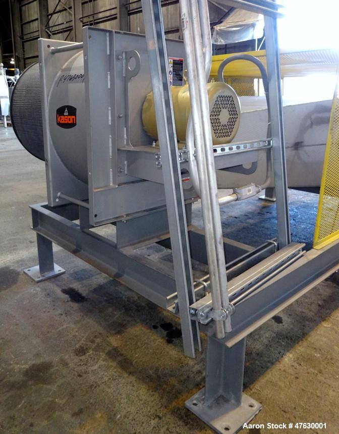 Used- Kason 60" Diameter Circular Vibrating Fluid Bed Dryer