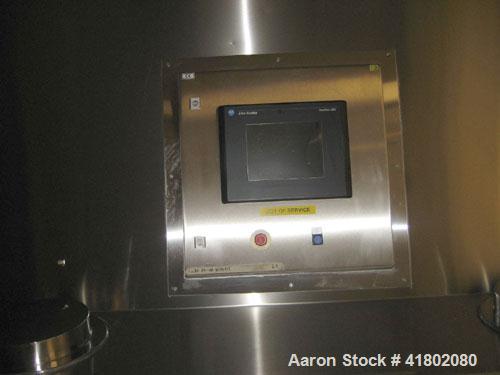 Used Niro Fluid Bed Dryer/Granulator, Model MP7-F1, Stainless Steel. Rated 10 bar maximum pressure, 1,610 liters. Includes a 75 hp blower, CIP system, air handling unit, Flanders air filtration unit,...