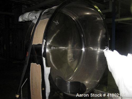 Used Niro Fluid Bed Dryer, Model MP8, Sanitary Stainless Steel Construction. (3) Removable bowls, air handling unit system, 75 hp blower, Cargocaire honeycomb dehumidifier system, air filtration syst...