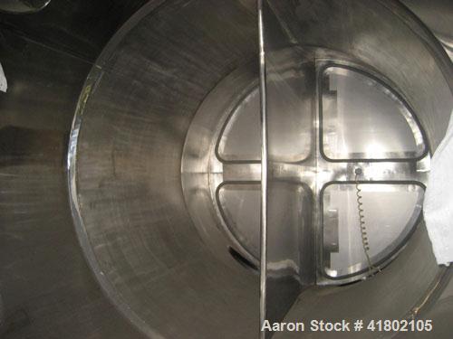Used Niro Fluid Bed Dryer, Model MP8, Sanitary Stainless Steel Construction. (3) Removable bowls, air handling unit system, 75 hp blower, Cargocaire honeycomb dehumidifier system, air filtration syst...