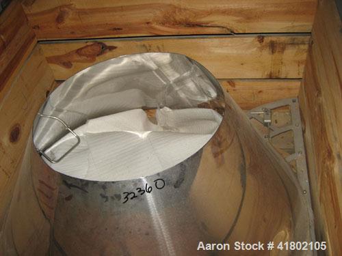 Used Niro Fluid Bed Dryer, Model MP8, Sanitary Stainless Steel Construction. (3) Removable bowls, air handling unit system, 75 hp blower, Cargocaire honeycomb dehumidifier system, air filtration syst...