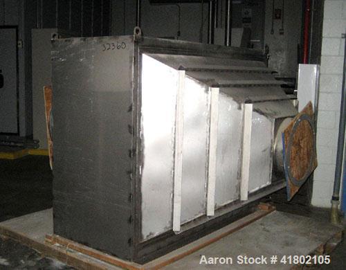 Used Niro Fluid Bed Dryer, Model MP8, Sanitary Stainless Steel Construction. (3) Removable bowls, air handling unit system, 75 hp blower, Cargocaire honeycomb dehumidifier system, air filtration syst...