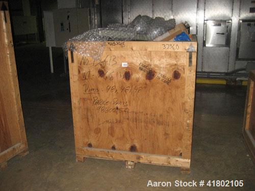 Used Niro Fluid Bed Dryer, Model MP8, Sanitary Stainless Steel Construction. (3) Removable bowls, air handling unit system, 75 hp blower, Cargocaire honeycomb dehumidifier system, air filtration syst...