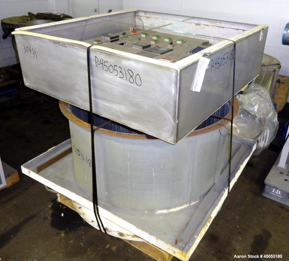 Used Stainless Steel Vector Spray Fluid Bed Dryer, Model FLF-90