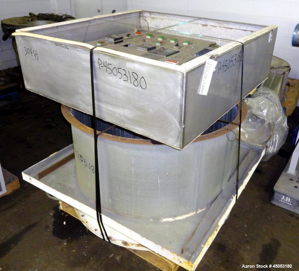 Used- Stainless Steel Vector Spray Fluid Bed Dryer, Model FLF-90