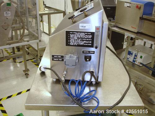 Used Vector Lab Micro Fluid Bed Dryer, Model MFL.01. Designed for wurster coating and top spray granulation, 100-600 gram spray granulation capacity, 25-100 degrees C temperature range with dust filt...
