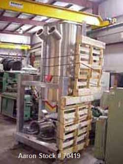 USED: Vector FL-N-60EX Flo-Dryer System, 316 stainless steel, (hi-buff polish in all product contact areas), 220 liter container, 45 x 175 and 10 mesh bottom screens. Working capacity of 60-100 kg ba...