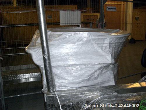 Used GLATT MODEL WSG120 STAINLESS STEEL FLUID BED DRYER. UNIT INCLUDES (3) STAINLESS STEEL MOBILE PRODUCT CONTAINERS, (1) FAN RATED 6000CUMT/HOUR. (1) HYDRAULIC POWERPACK. INCLUDES SWITCHGEAR CONTROL...