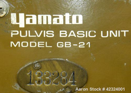 Used Yamato Scientific Pulvis Basic Unit Fluid Bed Dryer, Model Pulvis GB-21