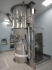 Used Glatt Model WST500 Stainless Steel Fluid Bed Dryer.  Approximate total volume 12.5 cu mt, approximate container volume 1,560 litre.  Maximum pressure at 10 bar design.  Unit includes top mounted...