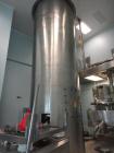 Used Glatt model WST500 stainless steel fluid bed dryer. Approximate total volume 12.5cumt, approximate container volume 1,560 litre. Maximum pressure at 10 bar design. Unit includes top mounted dust...