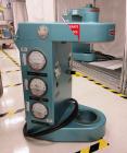 Used Aeromatic Fluid Bed Dryer, Model STREA 1. Product volume 0.2-2 kg, air flow 2 cubic meter per minute. Plastic shell, 2.3 kw/h heater, 1 kw blower.