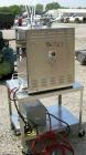 USED: Fluid Air lab size fluid bed system, model 2L, 304 stainless steel/glass contact areas. 2 liter bowl volume, max granulating capacity 2 liter, max coating capacity 1.8 liter. 1/60/208-240 volt,...