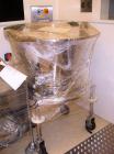 Used GEA Aeromatic-Fielder T/SG4 Fluid Bed Spray Dry Granulator, built in 1993. Batch size 220 lbs (100 kg). Through the wall GMP design, all stainless steel, 145 psi (10 bar) impulse pressure rating...