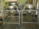 Used Glatt Fluid Bed Dryer, Model GPCG 60, Stainless Steel. Spray granulation chamber with 2 bowls, top vented, control panel. PRICE INCLUDES A 15% BUYERS PREMIUM. AS IS WHERE IS, LOADING & REMOVAL F...