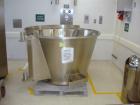 Used Glatt Fluid Bed Dryer, Model GPCG120, Stainless Steel. 2 Bar internal shock rating, spray granulation insert with (3) bowls and (2) bowl carts with top spray gun, Wurster insert with expansion c...