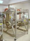 Used Glatt Fluid Bed Dryer, Model GPCG120, Stainless Steel. 2 Bar internal shock rating, spray granulation insert with (3) bowls and (2) bowl carts with top spray gun, Wurster insert with expansion c...