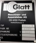 Used Stainless Steel Glatt Granulating Fluid Bed Dryer, Model WSG-3