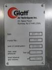 Used- Glatt WST 120 Fluid Bed Dryer