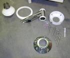 Used Stainless Steel/Glass Huttlin Kugelcoater, Model HKC-5 