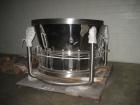 Used Niro Fluid Bed Dryer, Model MP8, Sanitary Stainless Steel Construction. (3) Removable bowls, air handling unit system, 75 hp blower, Cargocaire honeycomb dehumidifier system, air filtration syst...