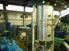 USED: Vector FL-N-60EX Flo-Dryer System, 316 stainless steel, (hi-buff polish in all product contact areas), 220 liter container, 45 x 175 and 10 mesh bottom screens. Working capacity of 60-100 kg ba...