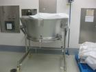 Used GLATT MODEL WSG120 STAINLESS STEEL FLUID BED DRYER. UNIT INCLUDES (3) STAINLESS STEEL MOBILE PRODUCT CONTAINERS, (1) FAN RATED 6000CUMT/HOUR. (1) HYDRAULIC POWERPACK. INCLUDES SWITCHGEAR CONTROL...