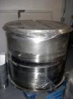 Used GLATT MODEL WSG120 STAINLESS STEEL FLUID BED DRYER. UNIT INCLUDES (3) STAINLESS STEEL MOBILE PRODUCT CONTAINERS, (1) FAN RATED 6000CUMT/HOUR. (1) HYDRAULIC POWERPACK. INCLUDES SWITCHGEAR CONTROL...
