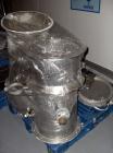 Used GLATT MODEL WSG120 STAINLESS STEEL FLUID BED DRYER. UNIT INCLUDES (3) STAINLESS STEEL MOBILE PRODUCT CONTAINERS, (1) FAN RATED 6000CUMT/HOUR. (1) HYDRAULIC POWERPACK. INCLUDES SWITCHGEAR CONTROL...
