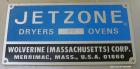 Used Wolverine Jetzone Fluidbed Dryer. Cleated Belt Stainless Steel. Approximate 36'' Wide. Serial No. 36