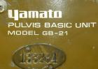 Used Yamato Scientific Pulvis Basic Unit Fluid Bed Dryer, Model Pulvis GB-21