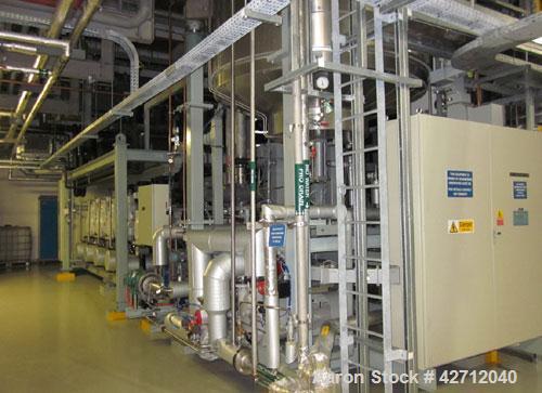 Used BOC Edwards 440 Square Feet Freeze Dryer Lyophilizer, Model LYOMAX 42, 316L Stainless Steel Contact Surfaces. (15) 1800 mm x 1550 mm x 22 mm thick shelves, 125 mm shelf spacing, stoppering, 44 s...