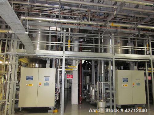 Used BOC Edwards 440 Square Feet Freeze Dryer Lyophilizer, Model LYOMAX 42, 316L Stainless Steel Contact Surfaces. (15) 1800 mm x 1550 mm x 22 mm thick shelves, 125 mm shelf spacing, stoppering, 44 s...