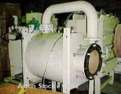 Used Cober freeze/dryer microwave with twin generators, model S6F. 5 kw, 6 shelves 30" wide x 24" deep spaced 1/2" apart, hinged front door with swing bolt closure. Includes (1) FTS refrigeration uni...