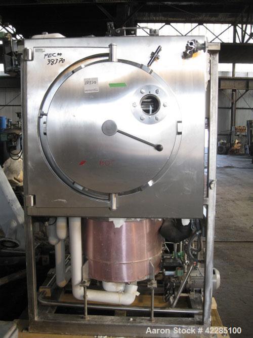 Used Edwards Lyophilizer, model Lyomax 1.0, 24sq.ft. total surface area, with stoppering, associated compressors,vacuum pump, control panel with Allen Bradley Panelview+ 1000 controls, serial# M92211...
